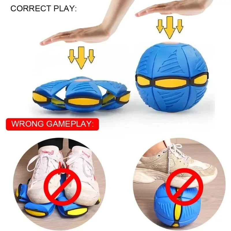 Hign-concerned UFO Flying Saucer Ball Dog Toy