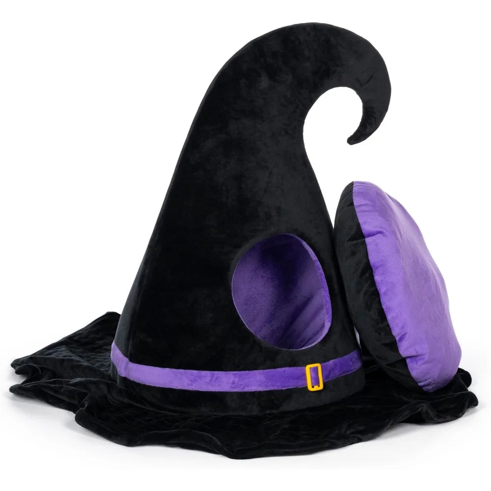 haunted witch hat hideaway halloween pet bed