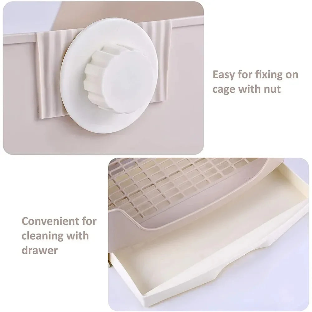 Large Bunny Toilet With Drawer For Rabbits And Small Pets