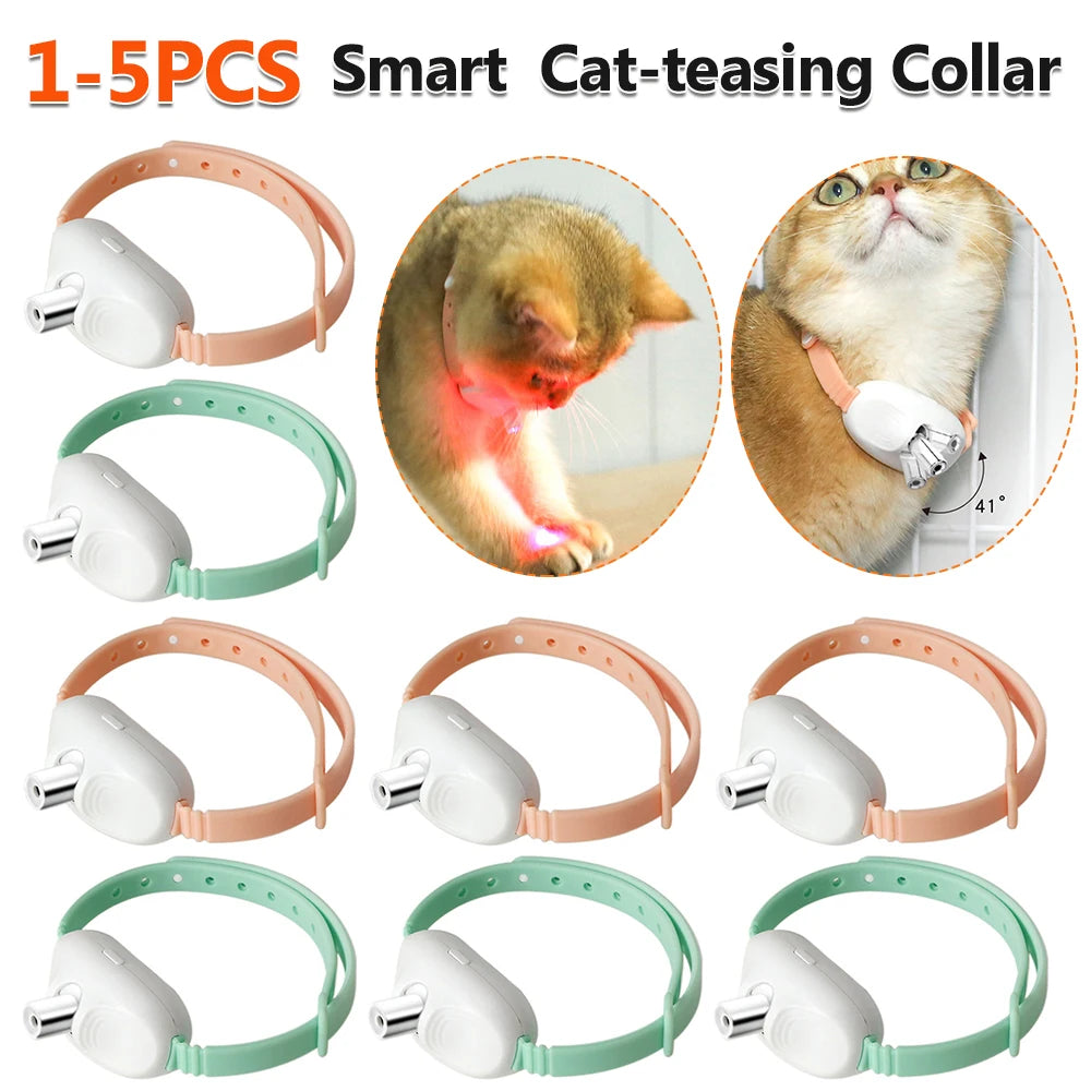 USB Rechargeable Interactive Kitten Collar for Indoor Cats