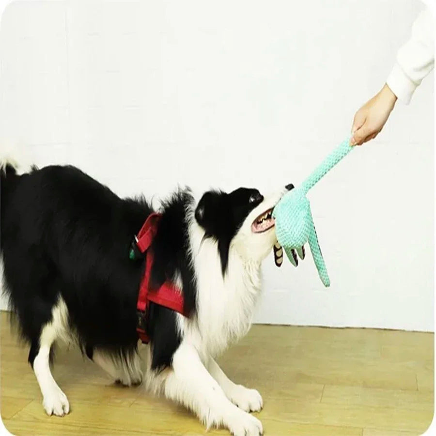 Interactive Plush Octopus Dog Toy for Boredom Relief