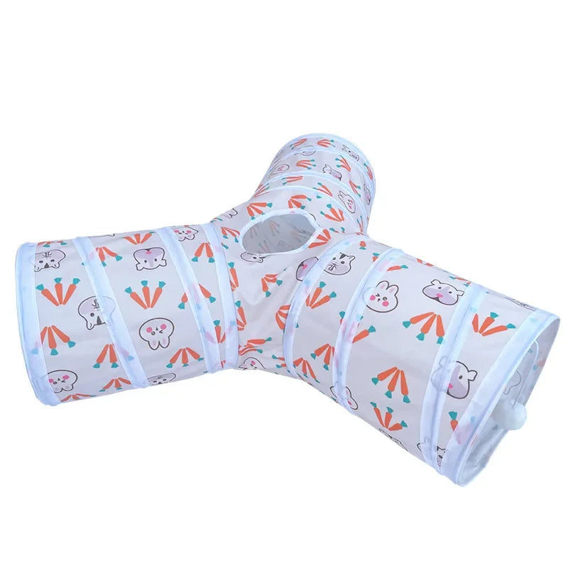 Foldable Tunnels Hideout for Guinea Pigs and Rabbits