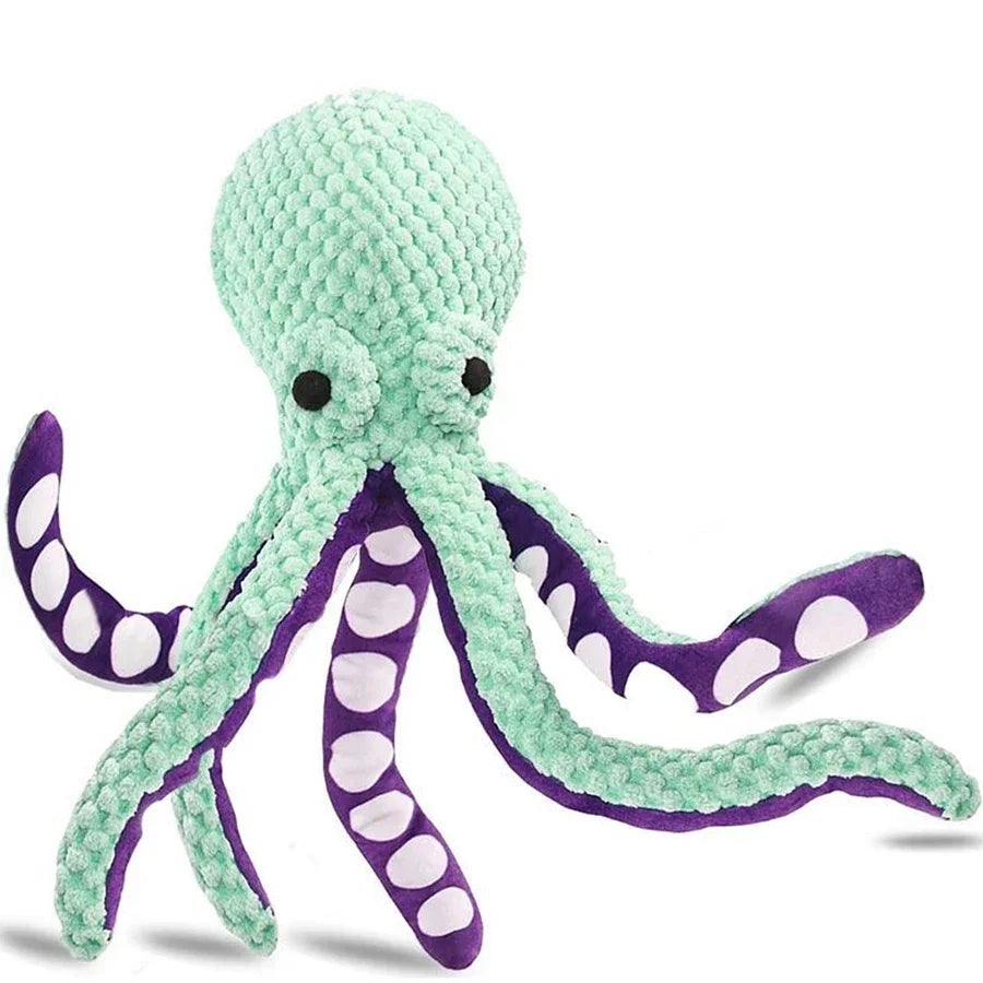 Interactive Plush Octopus Dog Toy for Boredom Relief