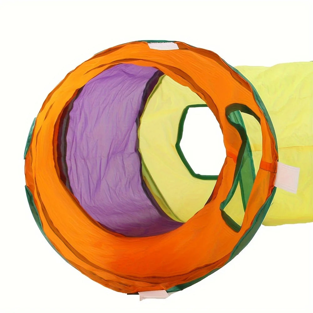 CN Zhejiang Premium Cat Tunnels Pack Four Durable Suede