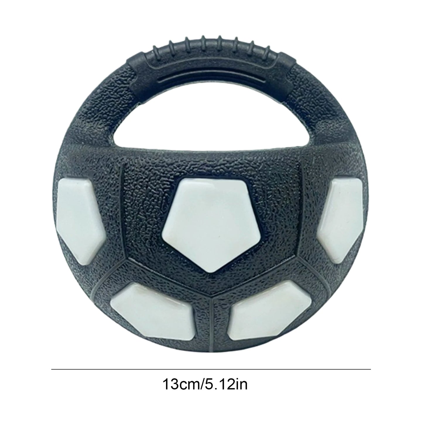 Dog Calming Ball With Handle Interactive Squeaky Football Toy