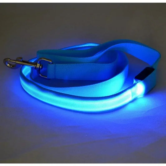 Luminous LED Dog Leash Harness for Safe Night Walks