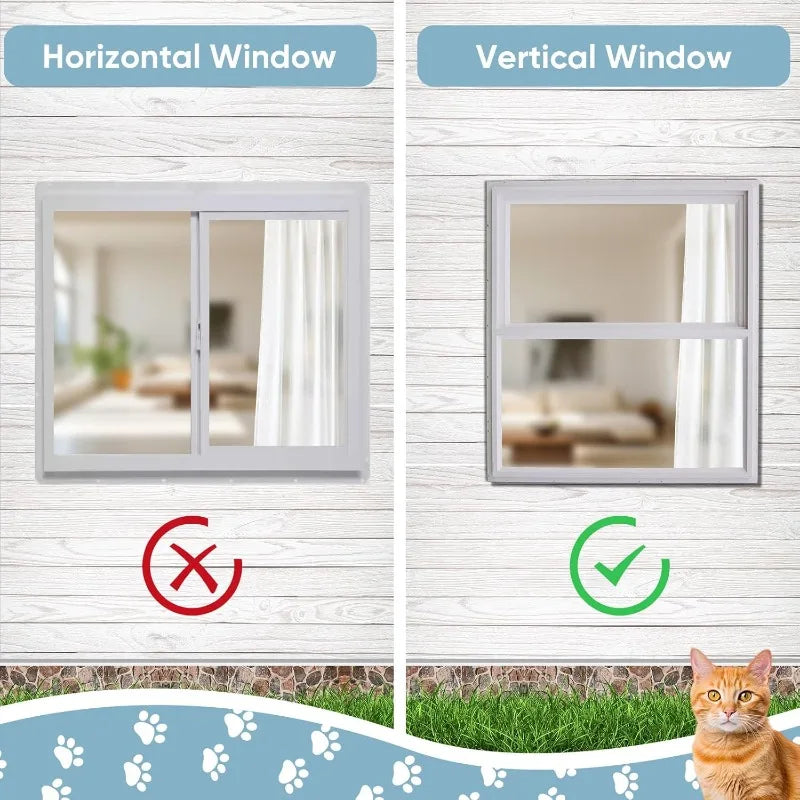 Cat Window Perch Catio With Bugproof Mesh Hung Frames