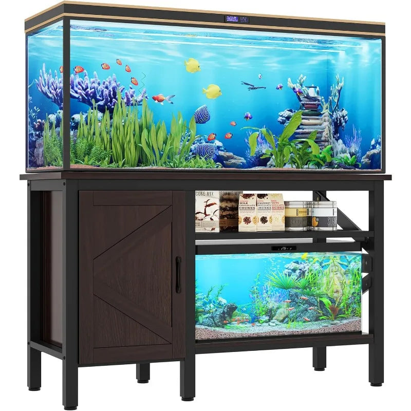 Heavy Duty Metal Aquarium Stand With Power Outlets Included