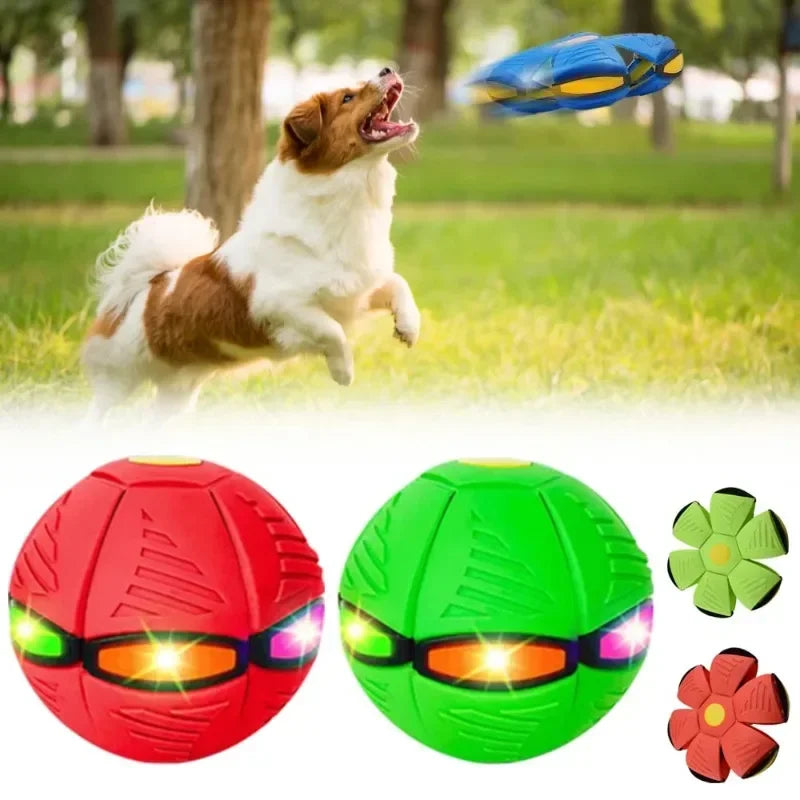 Hign-concerned UFO Flying Saucer Ball Dog Toy