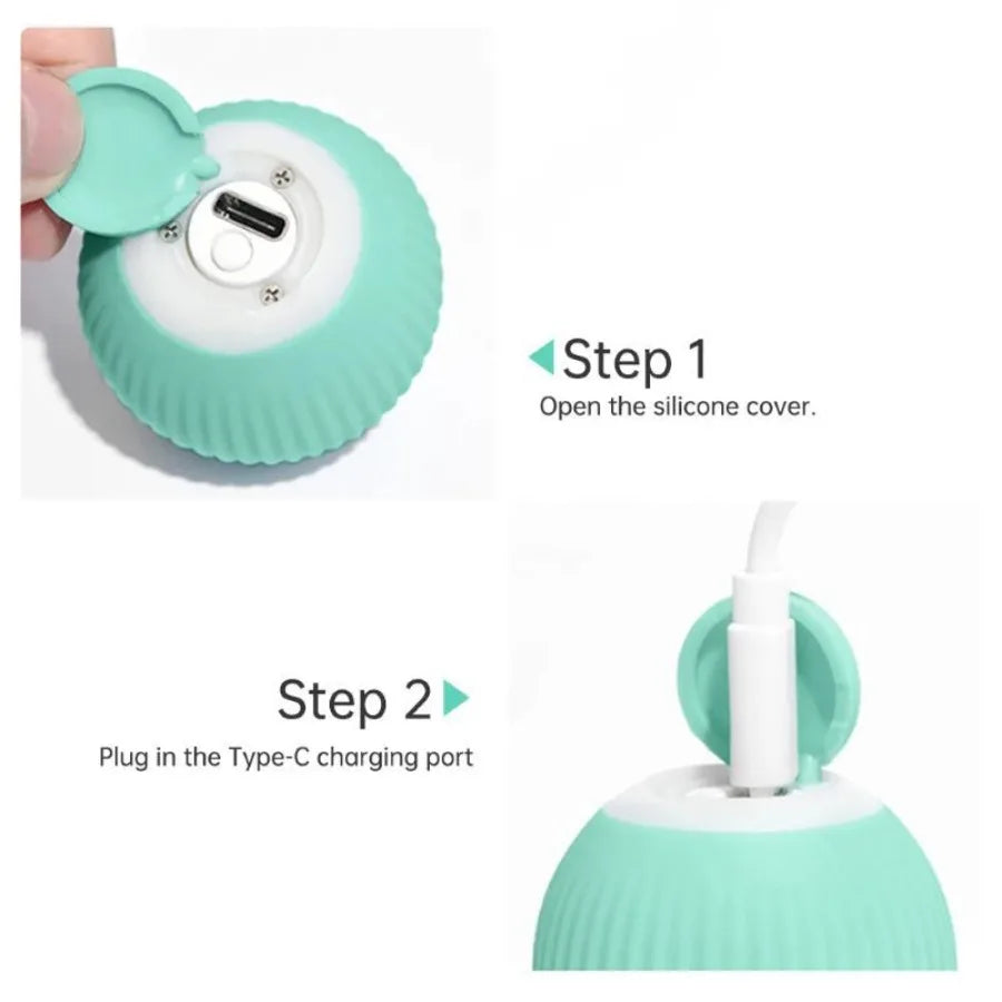 Automatic Rotating Cat Teasing Ball Pet Toy