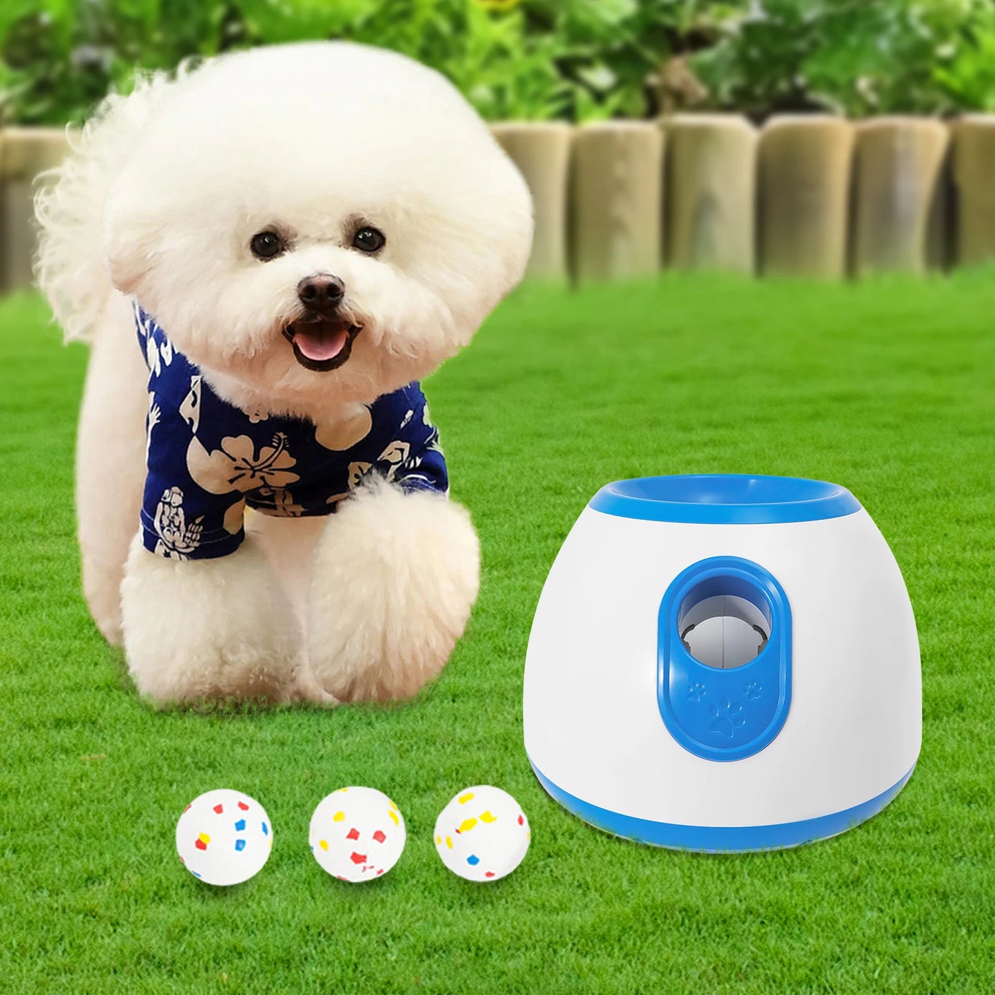 Automatic Ball Launcher For Dogs Adjustable 10 To 30 Feet