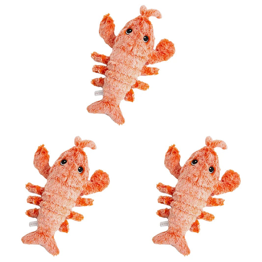 Floppy Lobster Interactive Dog Plush Squeak Toy For Dogs