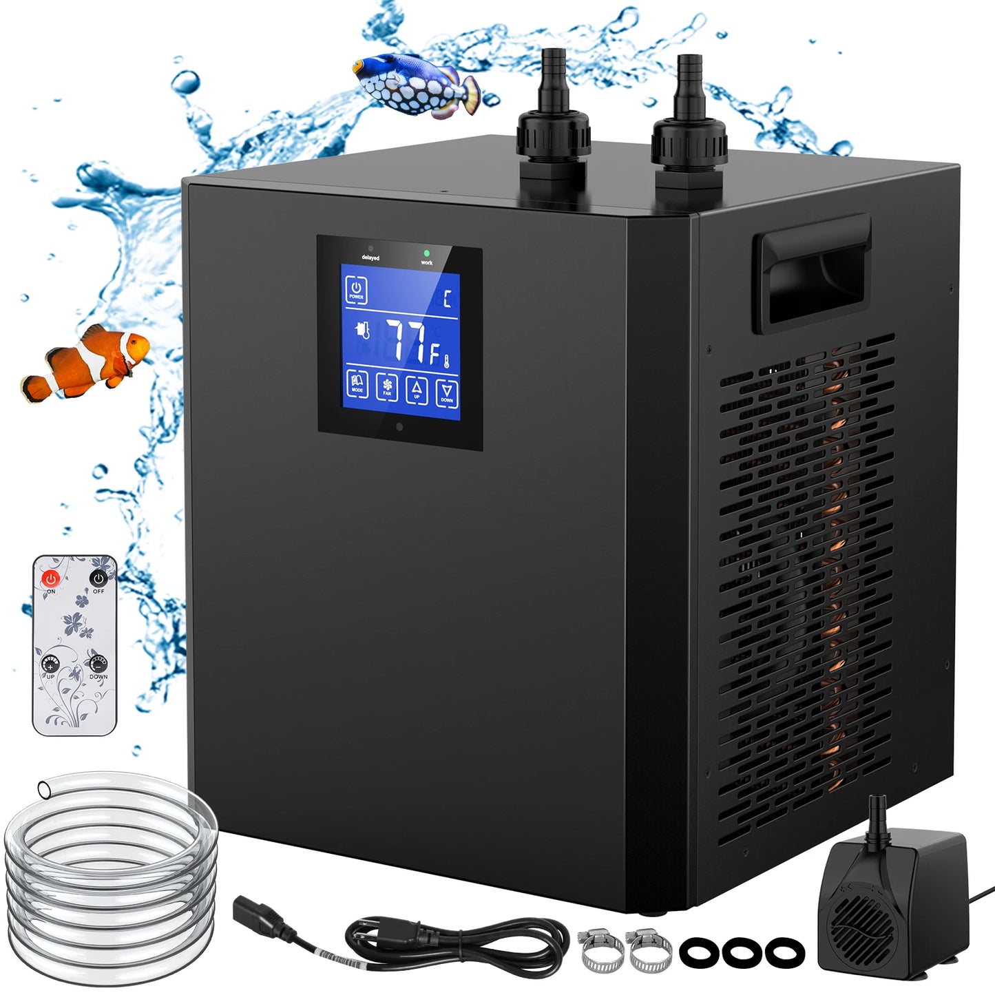 Aquarium Chiller 1/3HP for Up to 79GAL Fish Tanks