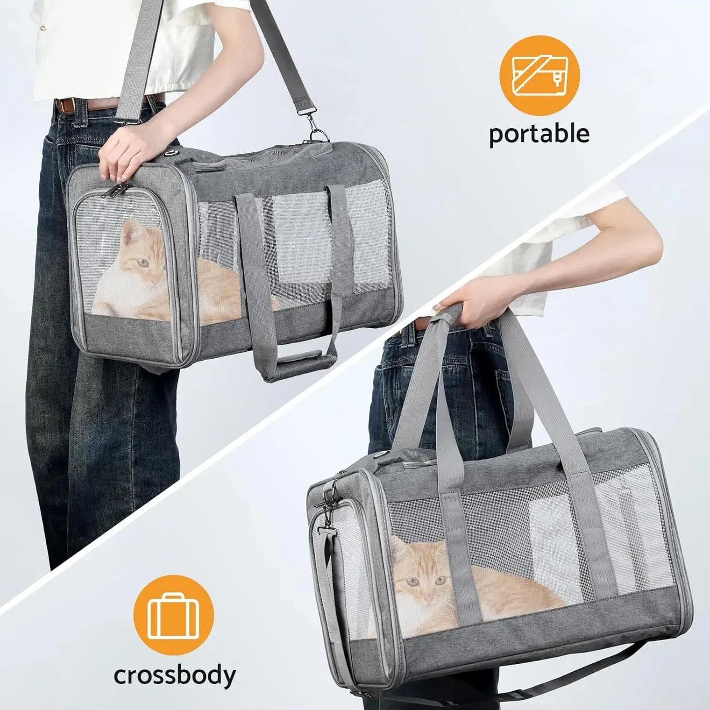 Breed Airline Approved Pet Carrier For Cats And Dogs