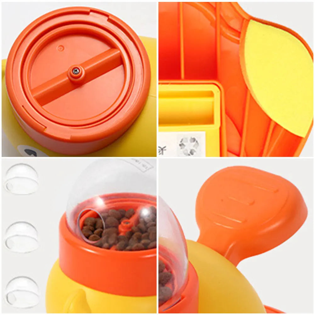 Dog Interactive Slow Feeder Cartoon Duck Design Puzzle Toy