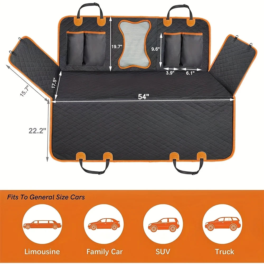 Pet Dog Car Seat Cover Waterproof Hammock 600D Heavy Duty