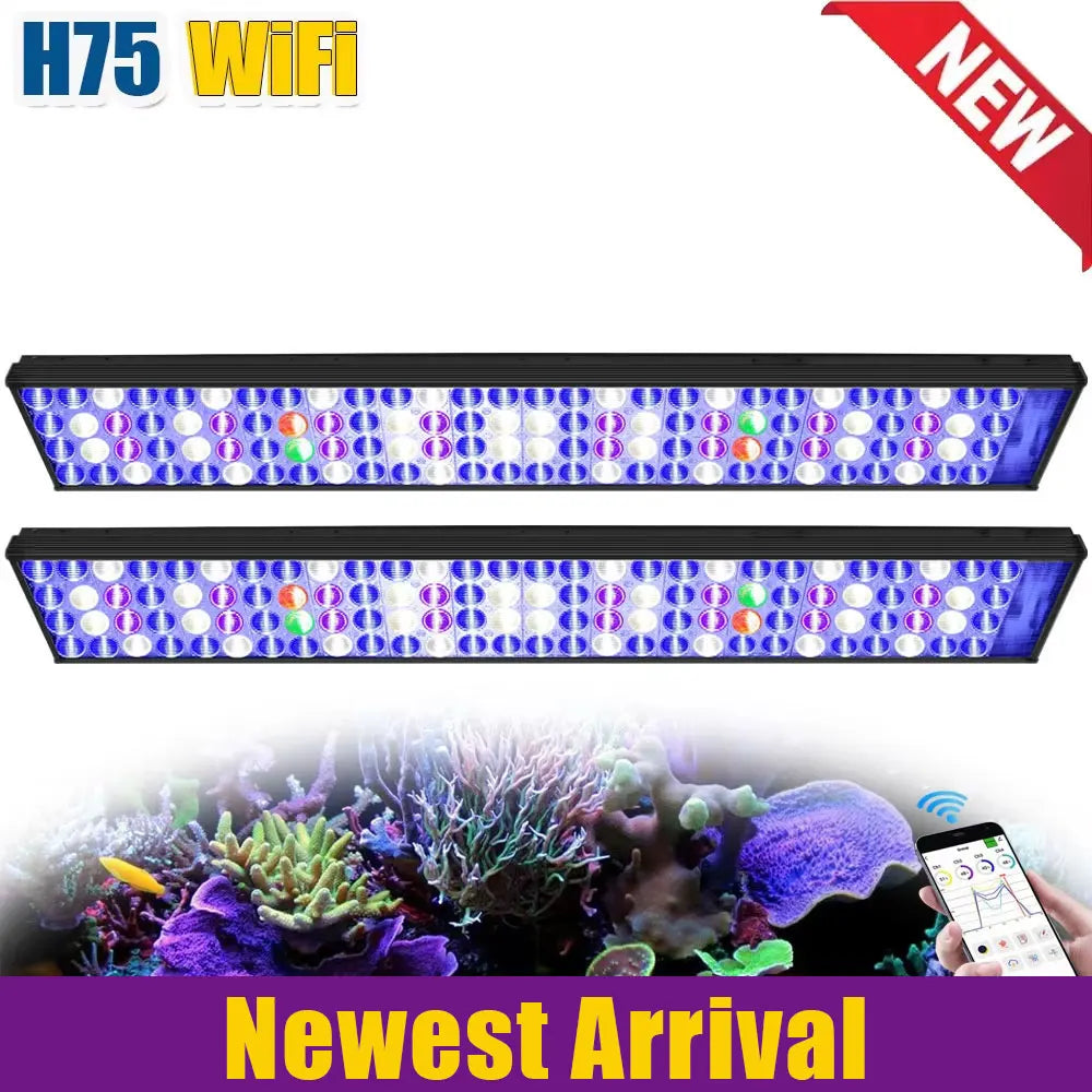 PopBloom WiFi Reef Aquarium LED Light For Coral Tanks