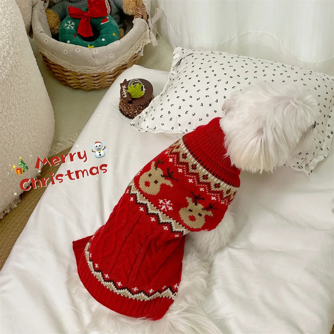 Autumn Winter Knitted Sweater for Small Dogs and Cats