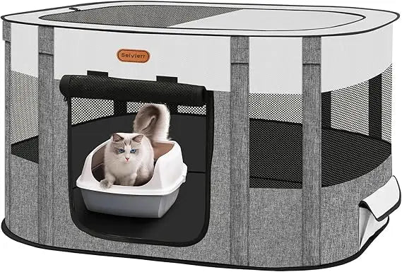 Closure Foldable Pet Playpen for Cats and Puppies Travel