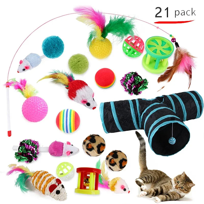 DualPet Kitten Toys Variety 20 Piece Cat Toy Set For Cats