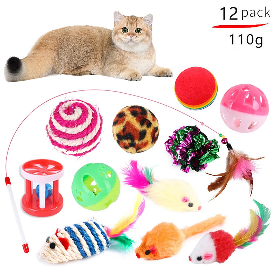 DualPet Kitten Toys Variety 20 Piece Cat Toy Set For Cats