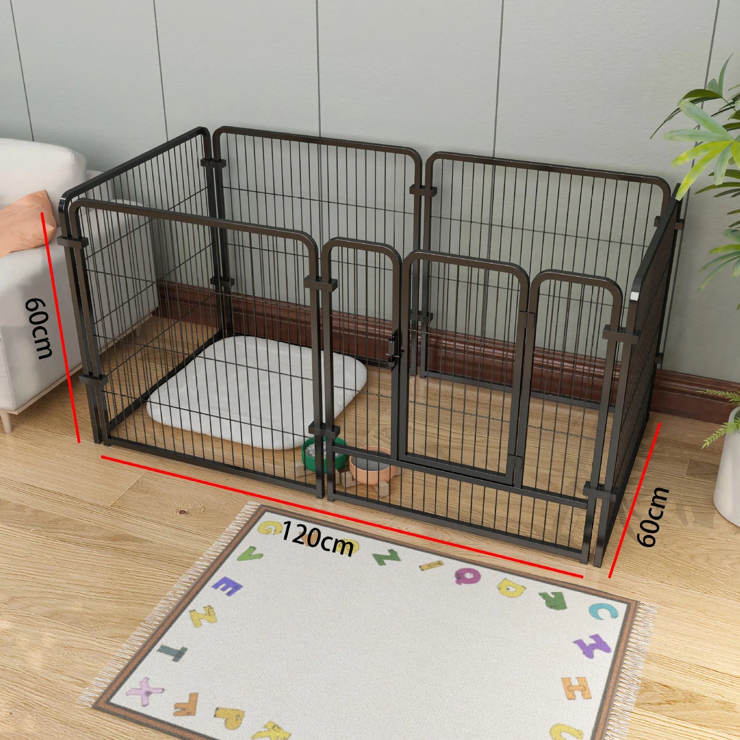 Foldable Dog Fence Playpen For Dogs Cats And Rabbits