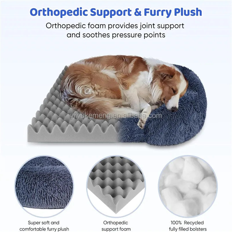 Jiangsu Thickened Orthopedic Egg Sponge Dog Bed With Washable Plush Cover