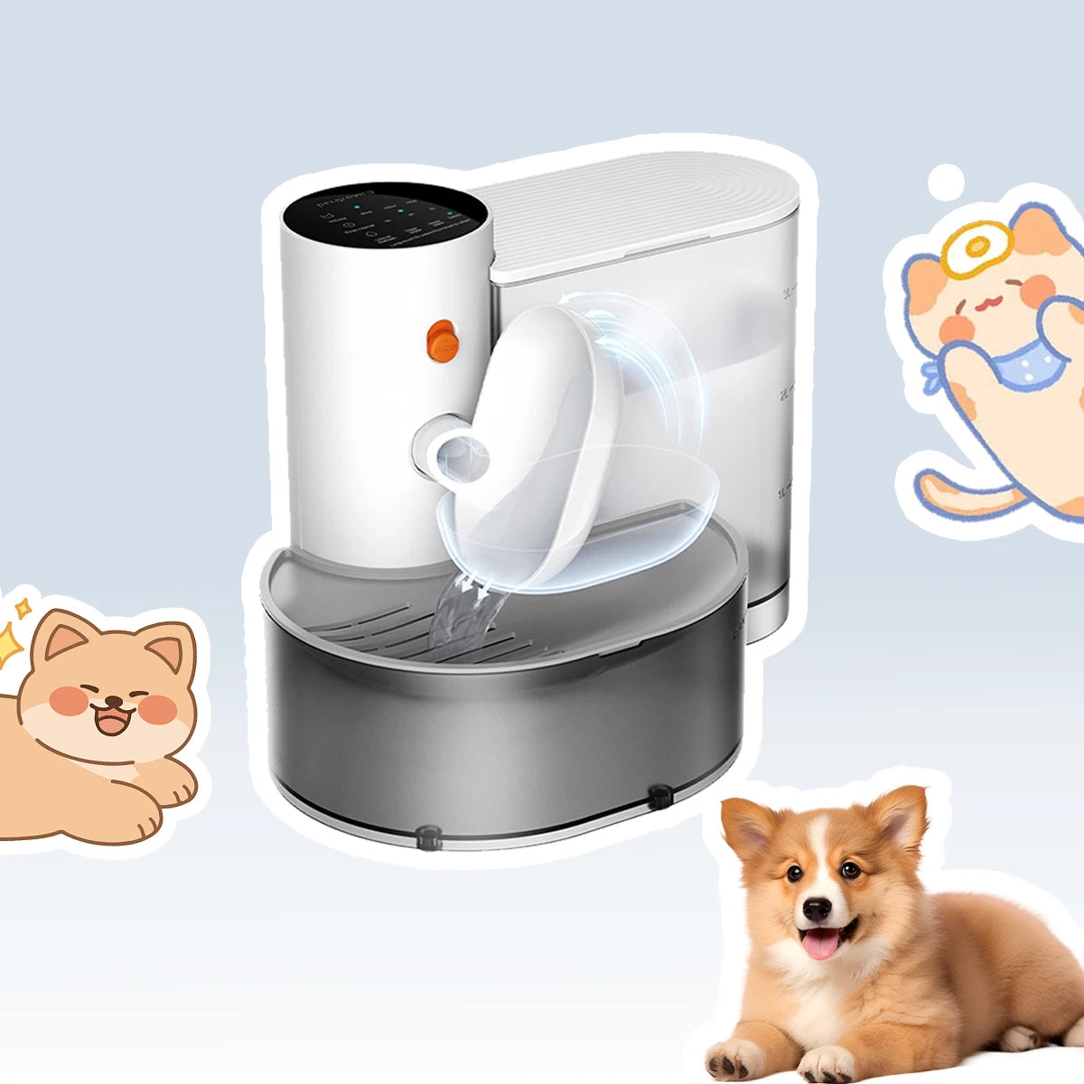 Hign-concerned Smart Pet Water Dispenser Wireless Fountain Automatic Feeder