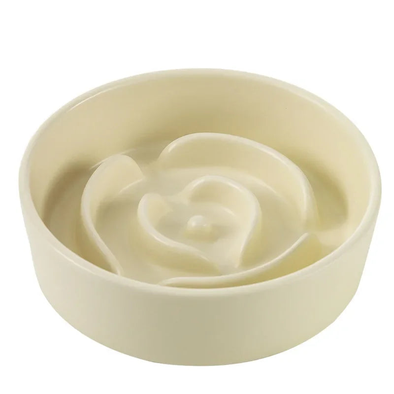 Ceramic Slow Feeder Bowl For Cats And Dogs Universal