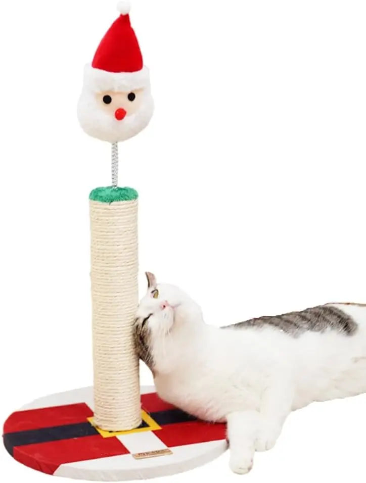 Christmas Cat Scratch Pillar Durable Decompression Toy