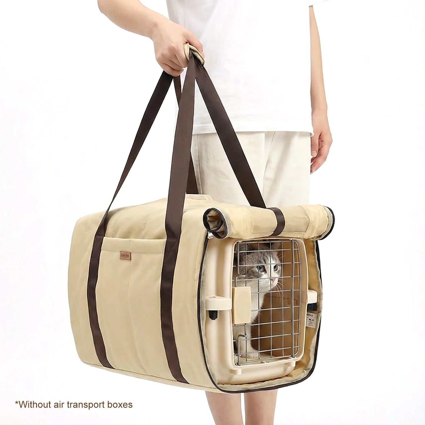 Breathable Mesh Lightweight Cat Carrier With Comfortable Strap Travel