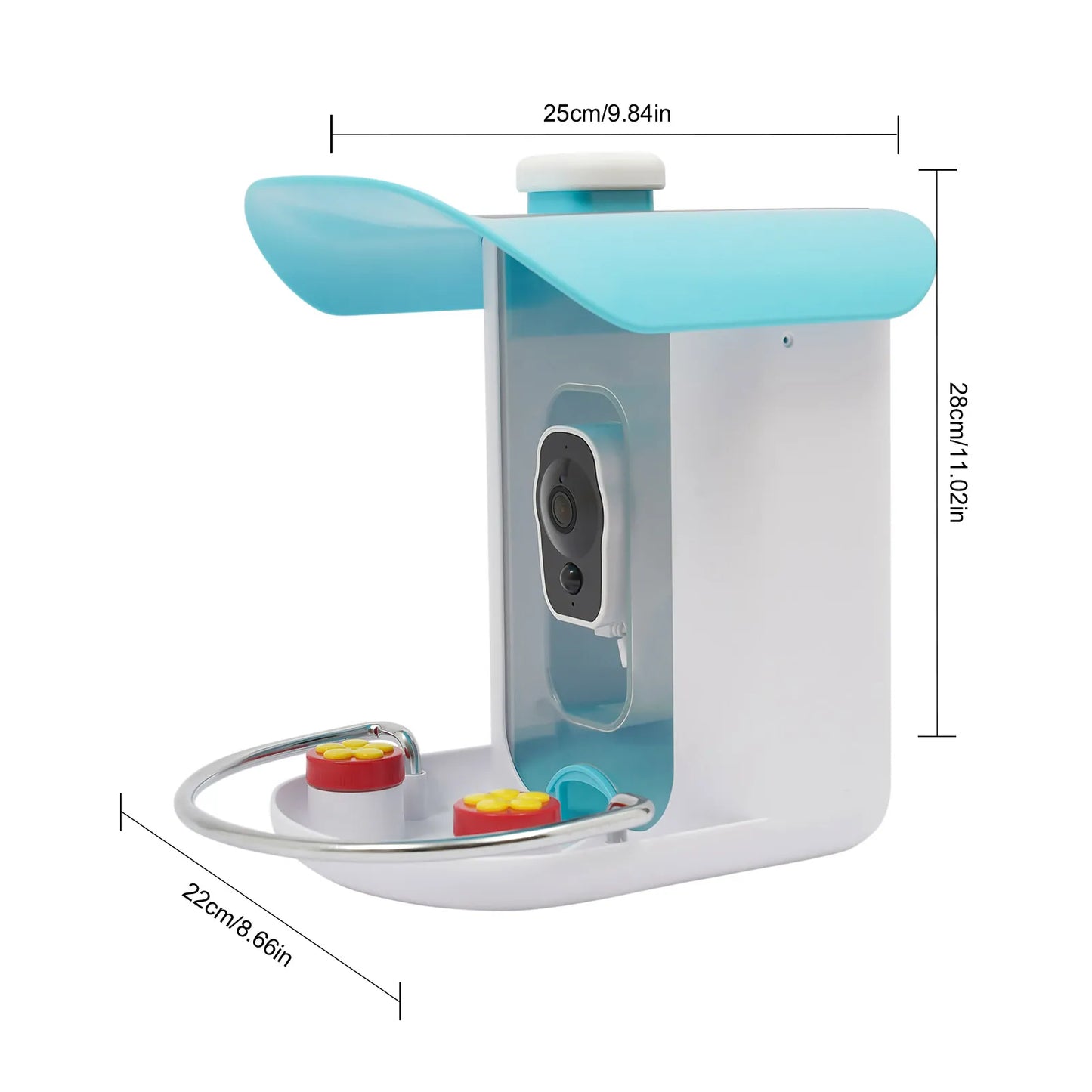 Smart Bird Feeder With Camera Auto Capture Solar Panel