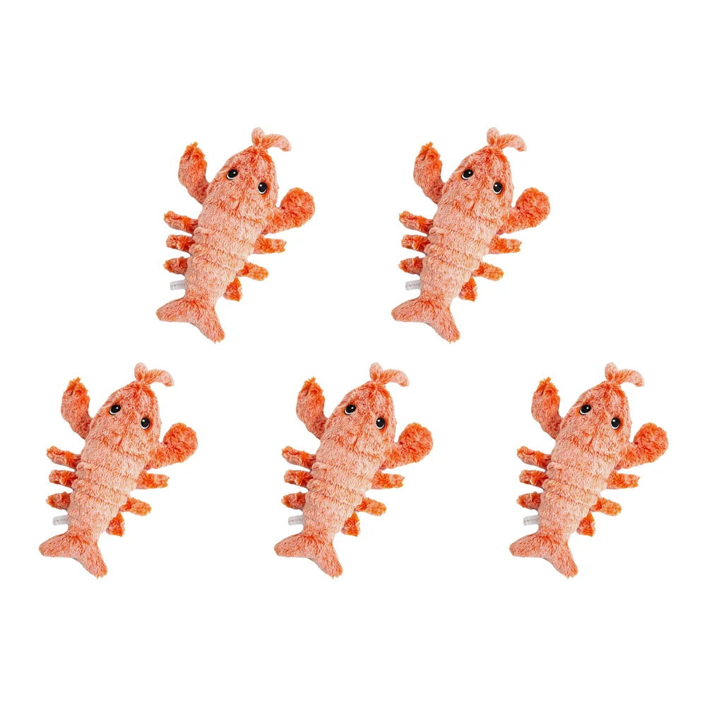 Floppy Lobster Interactive Dog Plush Squeak Toy For Dogs