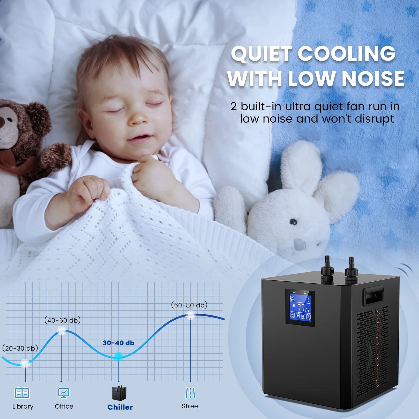 Aquarium Chiller 0.1 0.33 0.5 HP Water Cooling System