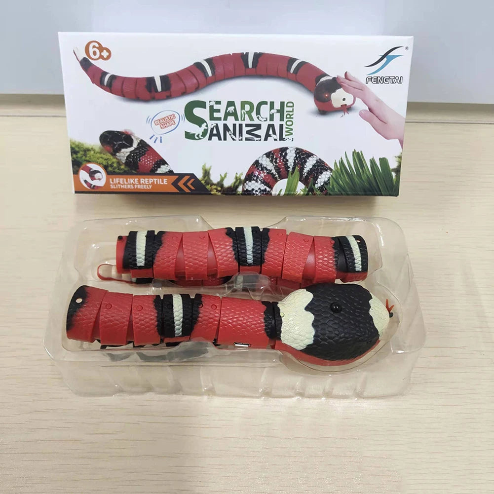 Snake Cat Toy Rechargeable Interactive Cat Toy Obstacle