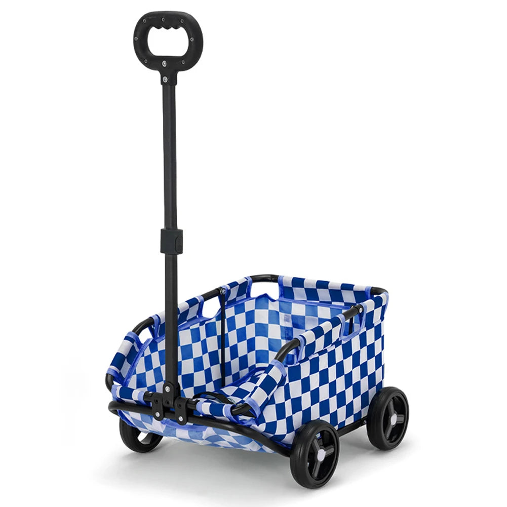 Foldable Small Pet Stroller Lightweight 4 Wheel Cart