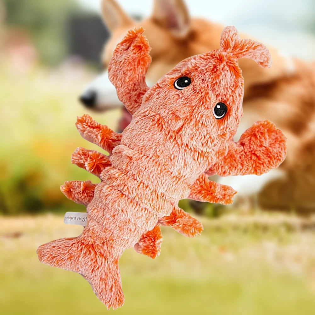 Floppy Lobster Interactive Dog Plush Squeak Toy For Dogs