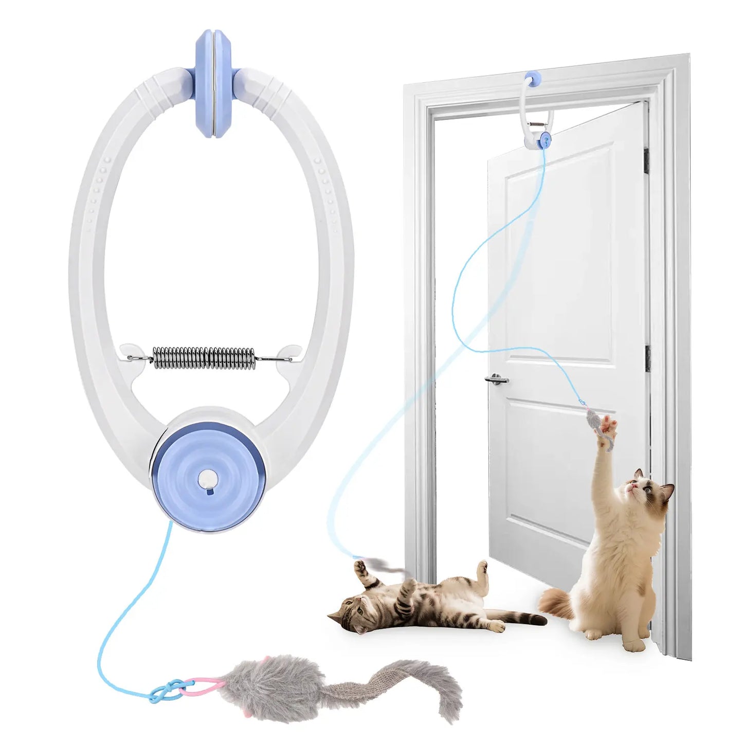 Cityflee Electric Door Hanging Cat Toy USB Rechargeable Self Play