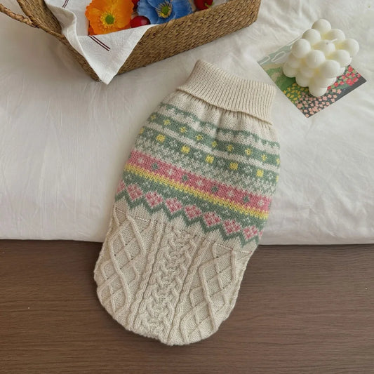 Autumn Winter Knitted Sweater for Small Dogs and Cats