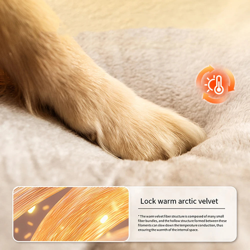 APWIKOGERCN Cat Cave Bed 2 In 1 With Washable Pillow