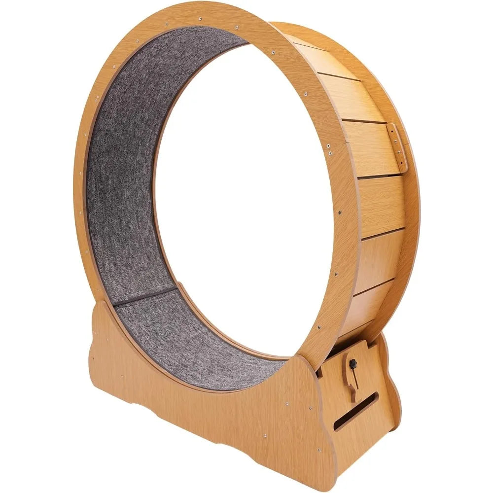 Indoor Cat Exercise Wheel with Toys for Active Play