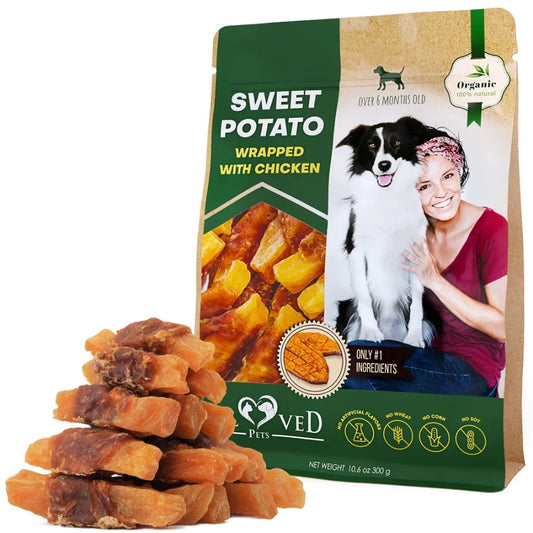 Dog Sweet Potato Chicken Chew Treats Grain Free Snacks