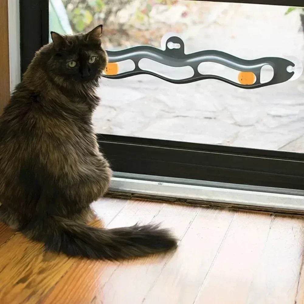 Educational Cat Ping Pong Ball Toy With Suction Cup Track