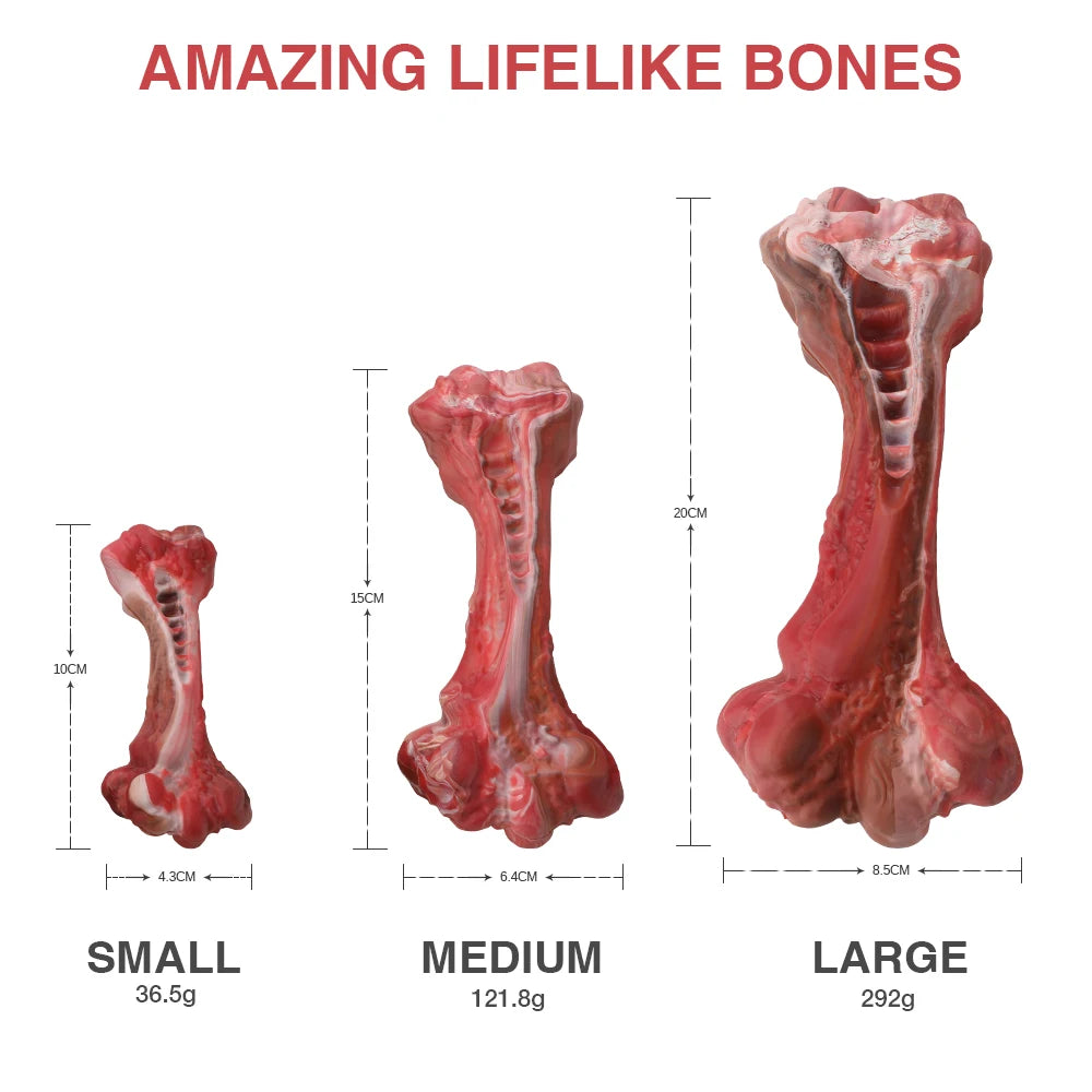 Masbrill Indestructible Bone Toy for Aggressive Chewers