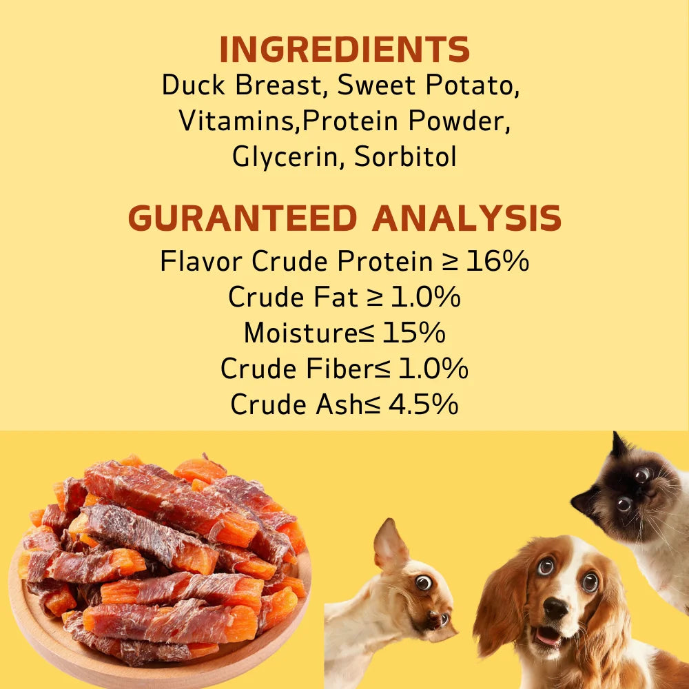 Duck Wrapped Sweet Potato Dog Treats 4 Pack 200g
