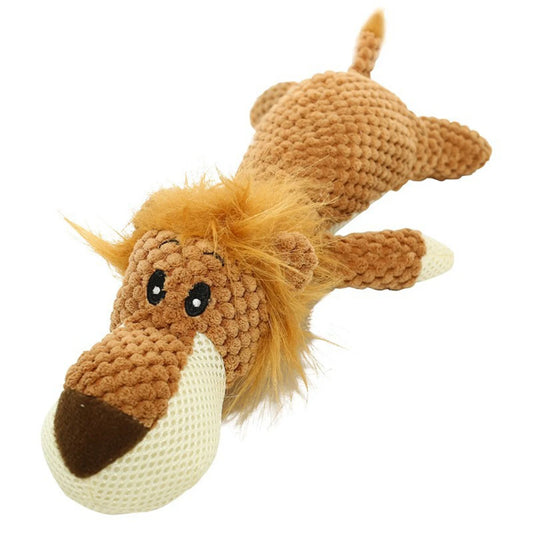 Cute Plush Dog Toy Squeak Squeaky Cartoon Puppy Chew Toy
