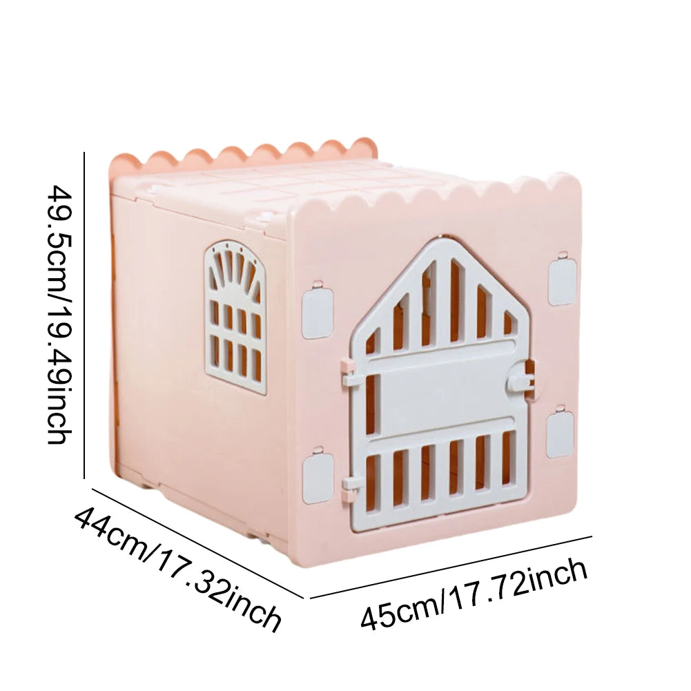 Closure Waterproof Plastic Cat House For Outdoor Cats