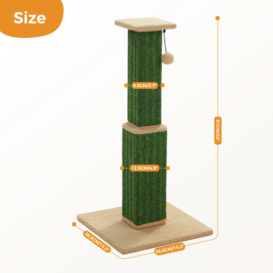 PAWZ Road Cat Scratching Post Indoor Scratcher With Sisal Dangling Ball Toy