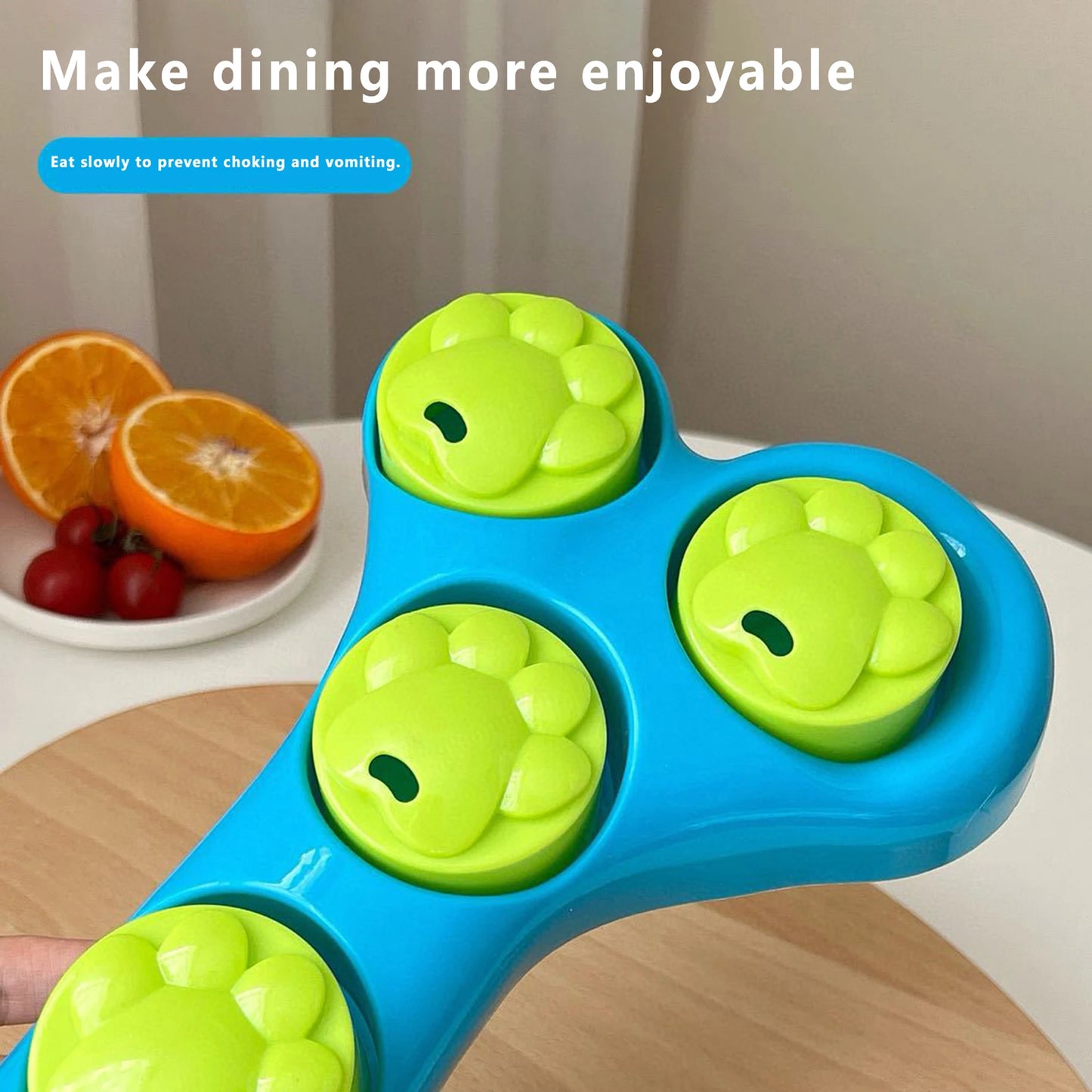 Hign-concerned Dog Slow Feeder Bone Shaped Treat Dispenser Toy