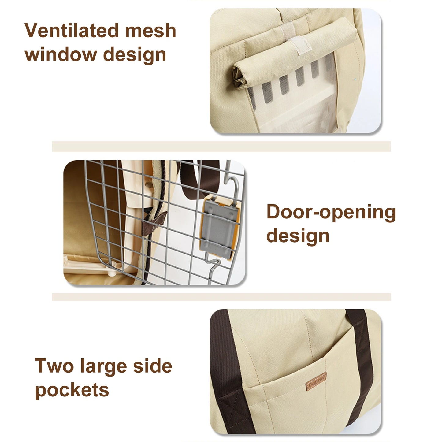 Breathable Mesh Lightweight Cat Carrier With Comfortable Strap Travel